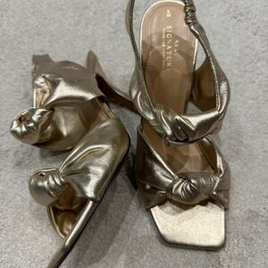 Next Women's Metallic Knot Heels